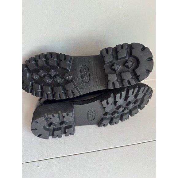 G.H.BASS Women's Whitney Lug Leopard Loafer Flats Size 6.5 Black Leather NEW - Picture 7 of 11